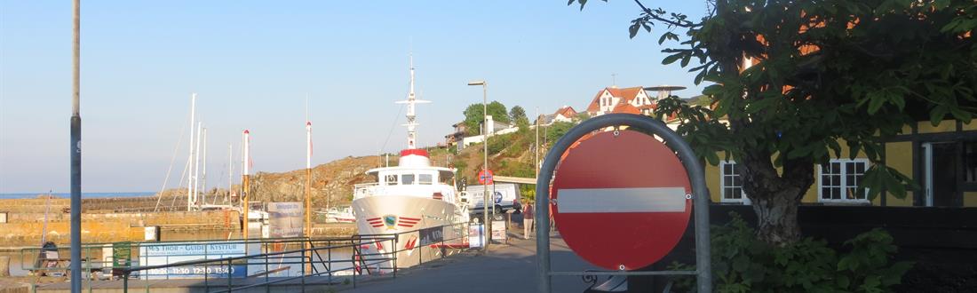 Skilt med indkørsel forbudt