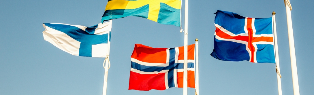 Billede af nordiske flag